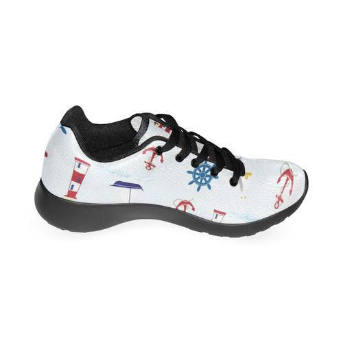 Nautical Pattern Men’s Running Shoes (Model 020)