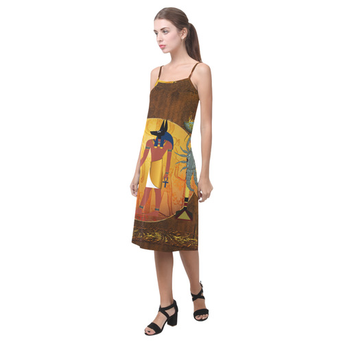 Anubis the egyptian god Alcestis Slip Dress (Model D05)