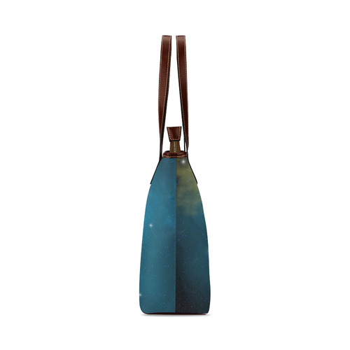 Space scenario with  meteorite sun and planets Shoulder Tote Bag (Model 1646)