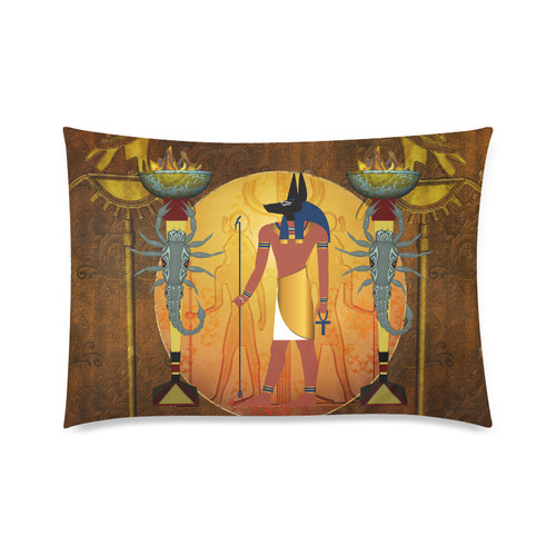 Anubis the egyptian god Custom Zippered Pillow Case 20"x30"(Twin Sides)