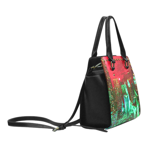 Chicago PopArt 20161108 Rivet Shoulder Handbag (Model 1645)