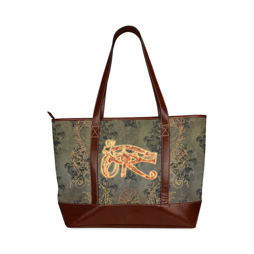 The all seeing eye, vintage background Tote Handbag (Model 1642)