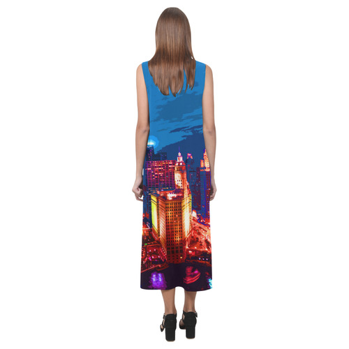 Chicago PopArt 20161101 Phaedra Sleeveless Open Fork Long Dress (Model D08)