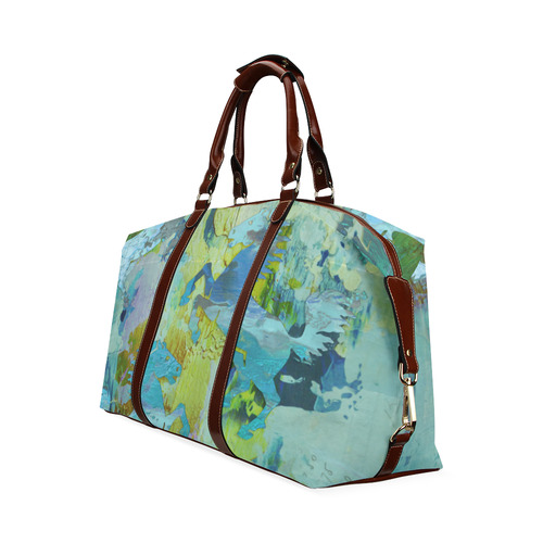 Rearing Horses grunge style painting Classic Travel Bag (Model 1643) Remake