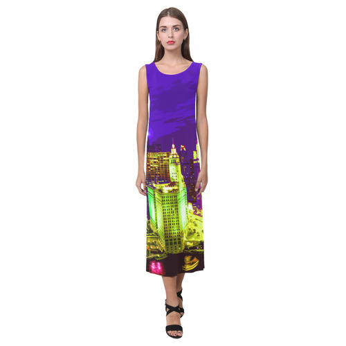 Chicago PopArt 20161111 Phaedra Sleeveless Open Fork Long Dress (Model D08)