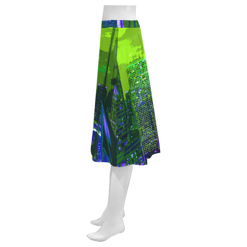 Chicago PopArt 20161105 Mnemosyne Women's Crepe Skirt (Model D16)