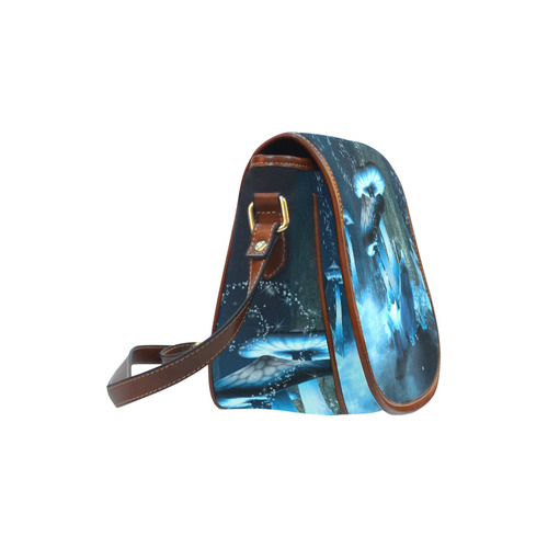 Blue Ice Fairytale World Saddle Bag/Small (Model 1649) Full Customization
