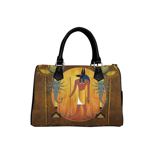 Anubis the egyptian god Boston Handbag (Model 1621)