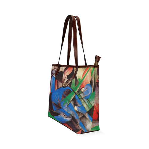 Dreaming Horse by Franz Marc Shoulder Tote Bag (Model 1646)