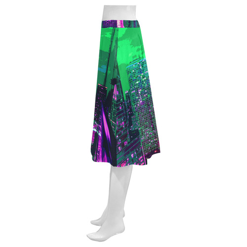 Chicago PopArt 20161103 Mnemosyne Women's Crepe Skirt (Model D16)