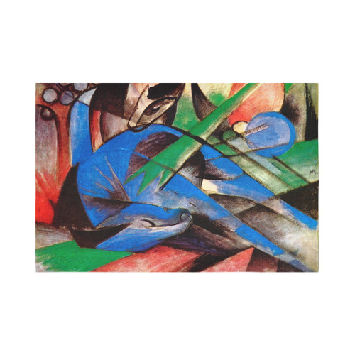 Dreaming Horse by Franz Marc Cotton Linen Wall Tapestry 90"x 60"