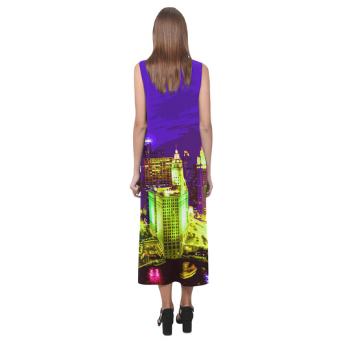 Chicago PopArt 20161111 Phaedra Sleeveless Open Fork Long Dress (Model D08)