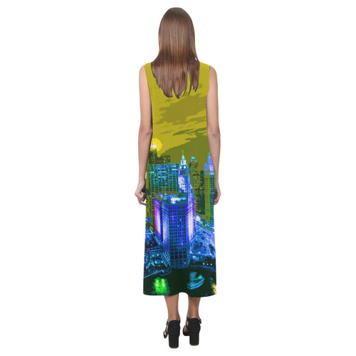 Chicago PopArt 20161106 Phaedra Sleeveless Open Fork Long Dress (Model D08)