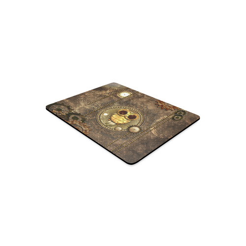 Steampunk, wonderful owl,clocks and gears Rectangle Mousepad