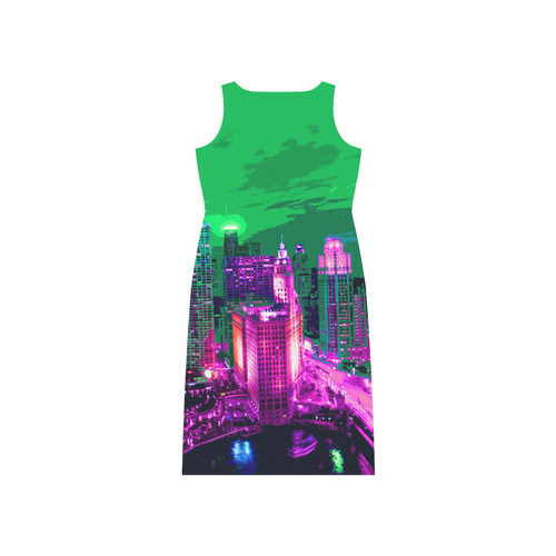 Chicago PopArt 20161103 Phaedra Sleeveless Open Fork Long Dress (Model D08)