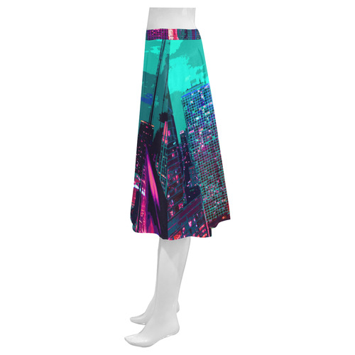 Chicago PopArt 20161102 Mnemosyne Women's Crepe Skirt (Model D16)