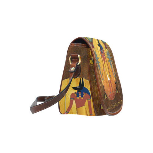 Anubis the egyptian god Saddle Bag/Small (Model 1649) Full Customization