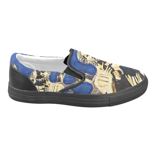 St. Peter's Basilica Rome Italy Slip-on Canvas Shoes for Men/Large Size (Model 019)