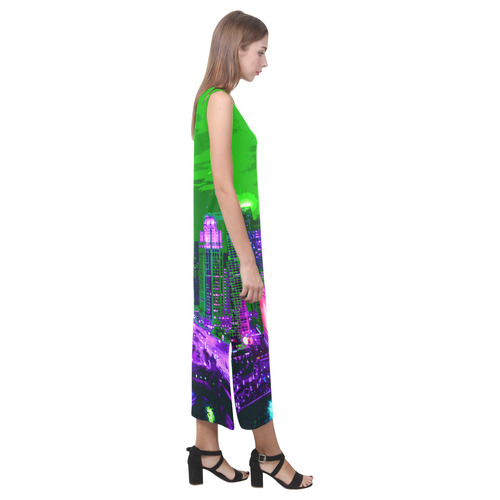Chicago PopArt 20161104 Phaedra Sleeveless Open Fork Long Dress (Model D08)