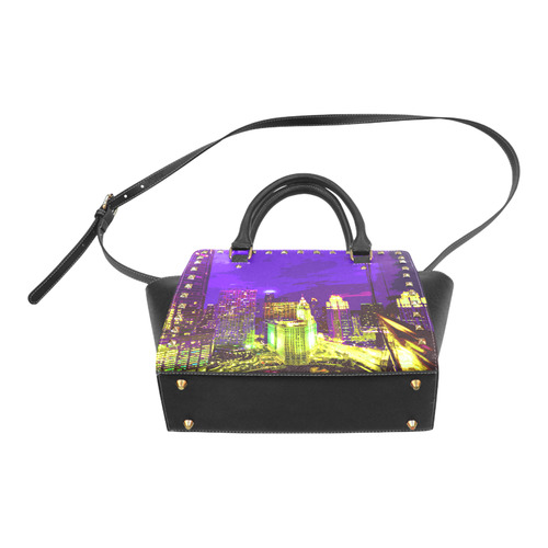Chicago PopArt 20161111 Rivet Shoulder Handbag (Model 1645)