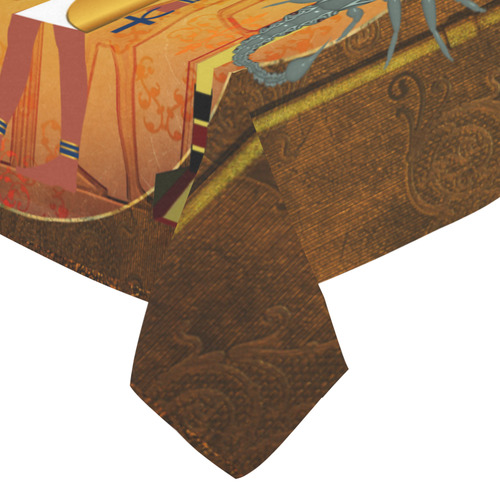 Anubis the egyptian god Cotton Linen Tablecloth 52"x 70"