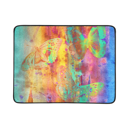 Colorful Butterflies Q Beach Mat 78"x 60"