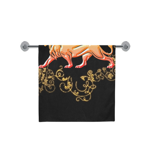 Awesome lion in gold and black Bath Towel 30"x56"