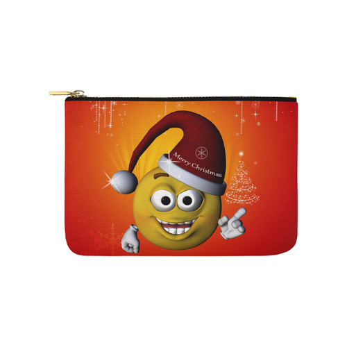 The funny christmas smiley Carry-All Pouch 9.5''x6''