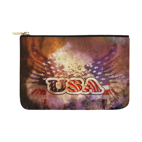 the USA with wings Carry-All Pouch 12.5''x8.5''