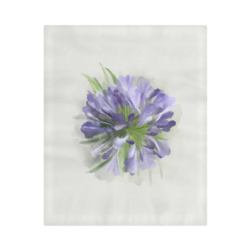 Purple Flower Duvet Cover 86"x70" ( All-over-print)
