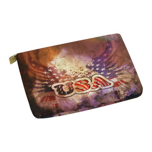 the USA with wings Carry-All Pouch 12.5''x8.5''