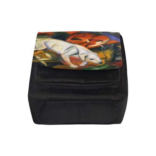 Three Animals (Dog, Fox, Cat) by Franz Marc Crossbody Nylon Bags (Model 1633)