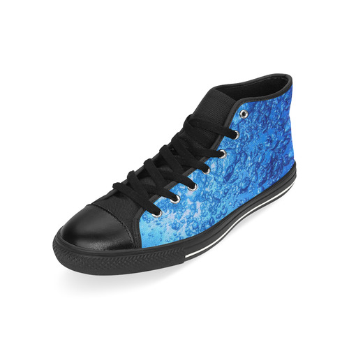 under water 2 High Top Canvas Women's Shoes/Large Size (Model 017)