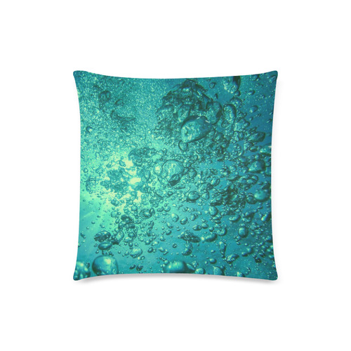 under water 3 Custom Zippered Pillow Case 18"x18" (one side)