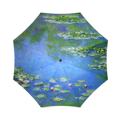 Claude Monet Water Lilies 1906 Floral Fine Art Foldable Umbrella (Model U01)