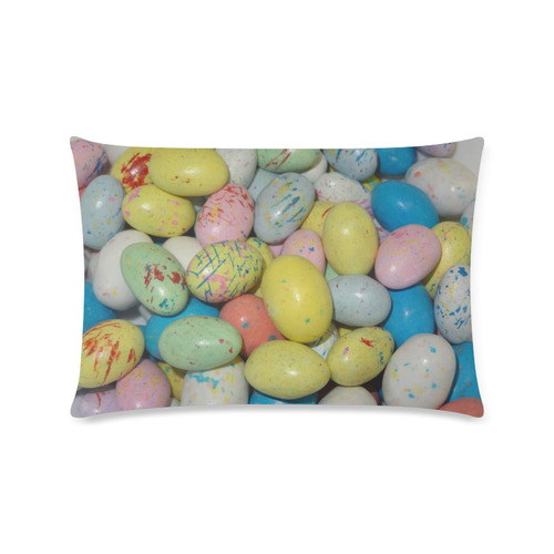 Candy Easter Eggs Custom Rectangle Pillow Case 16"x24" (one side)