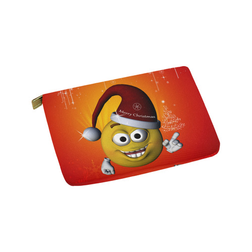 The funny christmas smiley Carry-All Pouch 9.5''x6''