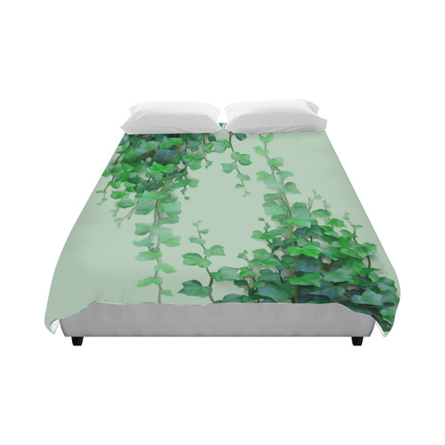 Watercolor Ivy - Vines Duvet Cover 86"x70" ( All-over-print)