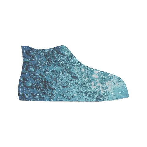 under water 1 High Top Canvas Women's Shoes/Large Size (Model 017)