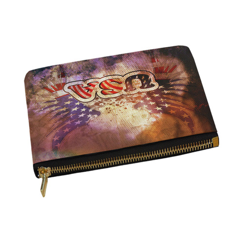 the USA with wings Carry-All Pouch 12.5''x8.5''