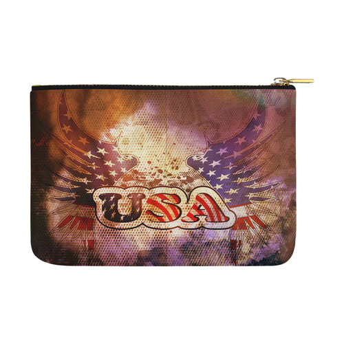 the USA with wings Carry-All Pouch 12.5''x8.5''