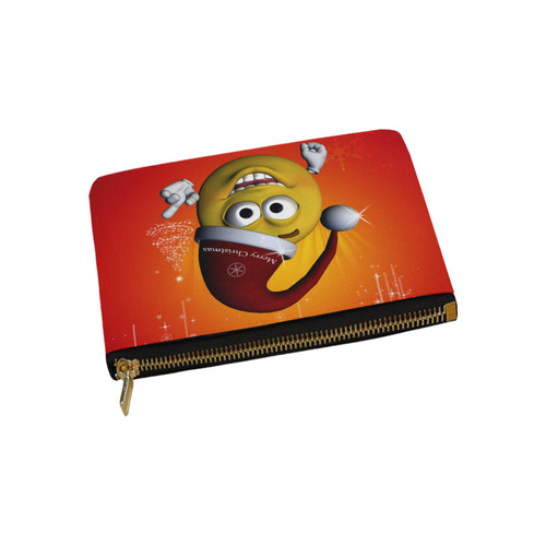 The funny christmas smiley Carry-All Pouch 9.5''x6''