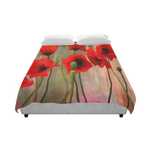 Poppies Duvet Cover 86"x70" ( All-over-print)