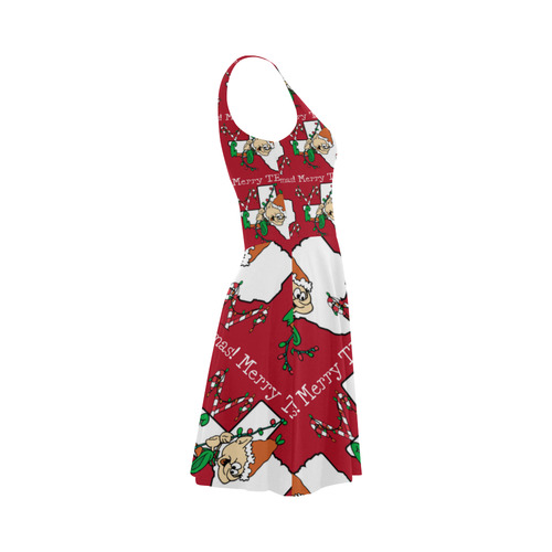 Merry Texmas Texas Christmas Elf Atalanta Sundress (Model D04)