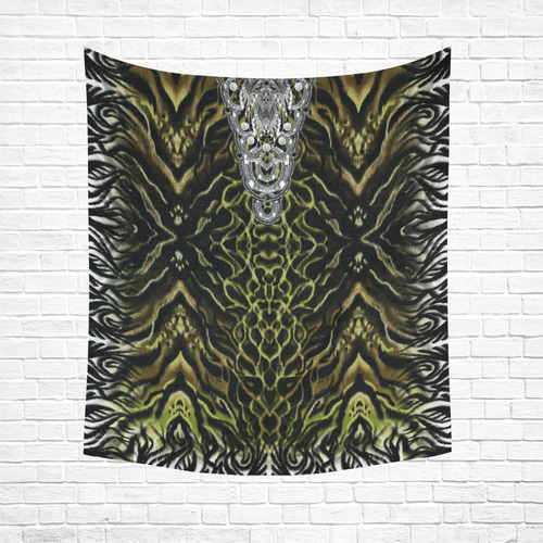 jungle fantasy 3 Cotton Linen Wall Tapestry 51"x 60"