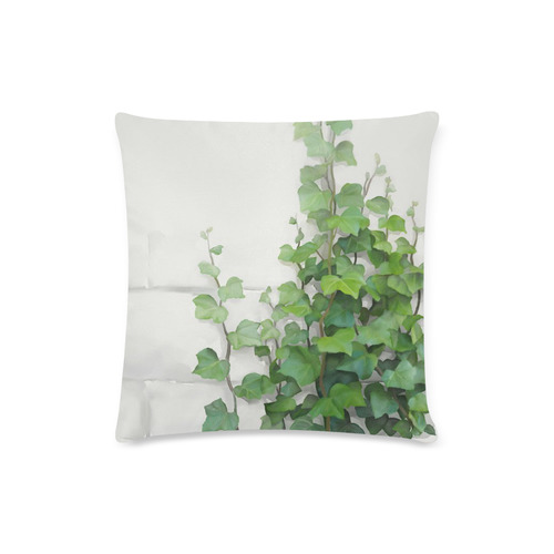 Watercolor Vines, climbing plant Custom Zippered Pillow Case 16"x16"(Twin Sides)