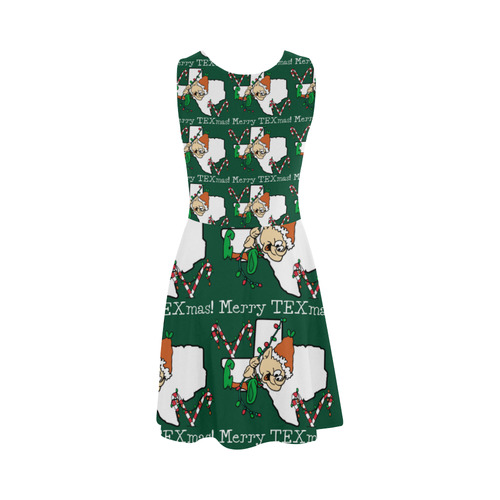 Merry Texmas Texas Christmas Elf Atalanta Sundress (Model D04)