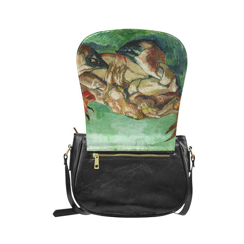 Van Gogh Crab On Its Back Fine Art Classic Saddle Bag/Small (Model 1648)