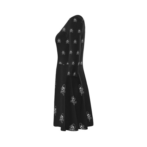 Skull 816 (Halloween) pattern 3/4 Sleeve Sundress (D23)