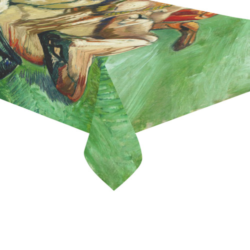 Van Gogh Crab On Its Back Fine Art Cotton Linen Tablecloth 60"x 104"